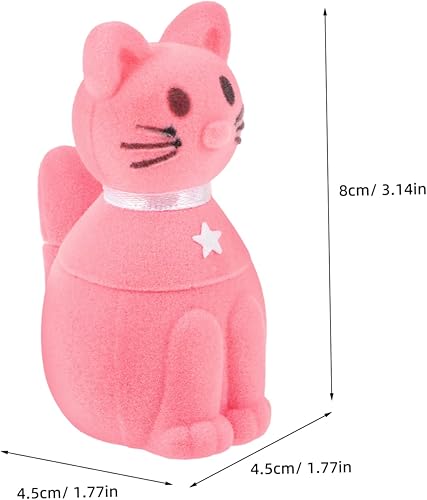 BESPORTBLE Boîte À Bagues Forme De Chat Pour Mariage Et Fiançailles Coffret Original Pour Anneaux Et Boucles Oreilles La Saint-valentin Mariages - Nail Gallerys