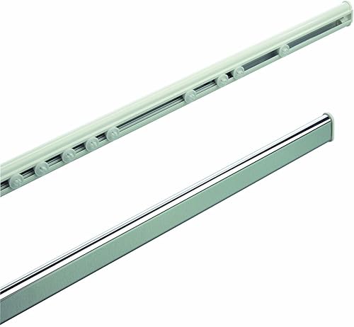 Spirella, Barre Tringle pour Rideau de Douche ou Baignoire Extensible sans perçage en Alu, Modèle Surprise, Adapté à Tous Les Rideaux, Glisseurs Inclus, 125-210cm, Blanc - Nail Gallerys