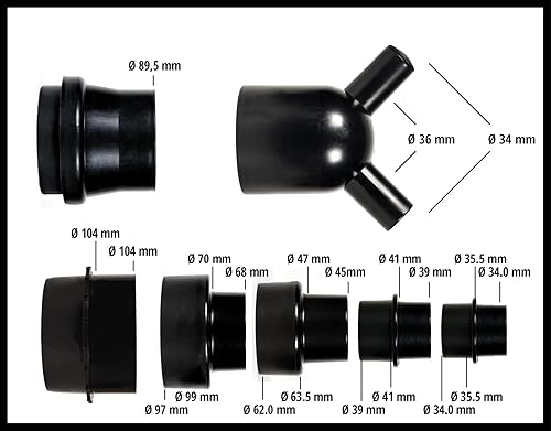Einhell Centrale d’aspiration TE-VE 550/1 A (550 W, adaptateur pour aspirateur, clip de fixation pour sac collecteur 65 L) Livré avec un sac - Nail Gallerys