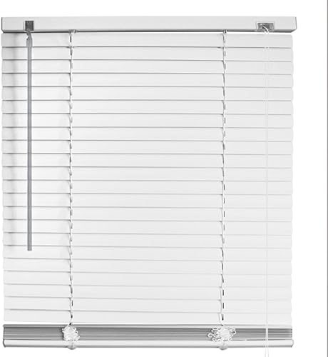 MADECOSTORE Store vénitien lamelles PVC 25mm - Blanc - L60 x H175cm - Nail Gallerys