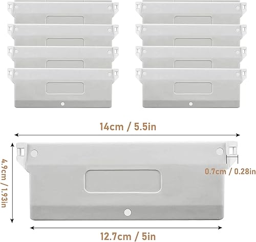 YSOOUA Lot de 12 panneaux de lestage de 89 mm - Pour store vertical - Pour store vertical - Poids à lamelles - Rideau de porte et fenêtre - Nail Gallerys