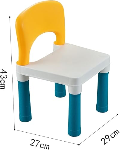 AptoFun Chaise en plastique pour enfant - Charge maximale : 100 kg - 27 x 29 x 43 cm - Pour l'intérieur et l'extérieur - Durable et légère - Nail Gallerys