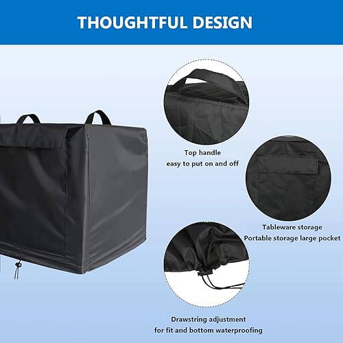 Baomaeyea Housse de protection pour trancheuse à viande (housse uniquement), tissu Oxford 420D imperméable et anti-poussière compatible avec la trancheuse à viande VEVOR/BESWOOD 250 - Nail Gallerys