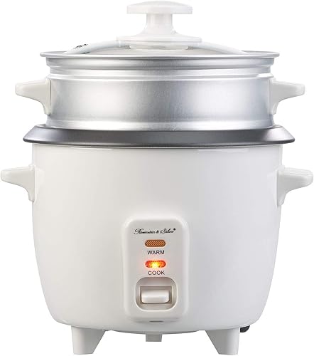 Mini cuiseur à riz avec panier vapeur et mode maintien au chaud, 0,5 L, 350 W [Rosenstein & Söhne] - Nail Gallerys