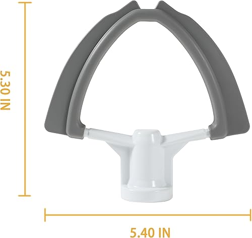 BUBOSPER Batteur à bord flexible de 3,5 l pour mixeur vertical KitchenAid, palette de mixage plate de 3,5 litres, avec grattoir à bord flexible en silicone. - Nail Gallerys