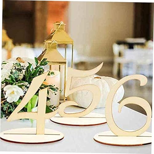 FUNNETOYU 10Pièces Panneaux Réservés Réutilisables de Numéros de Table Décoratifs pour Mariage Événements Design Chic - Nail Gallerys