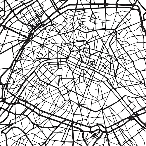 Nacnic affiches Pack Paris - Tour Eiffel. Feuilles avec les monuments des villes. format A3 - Nail Gallerys