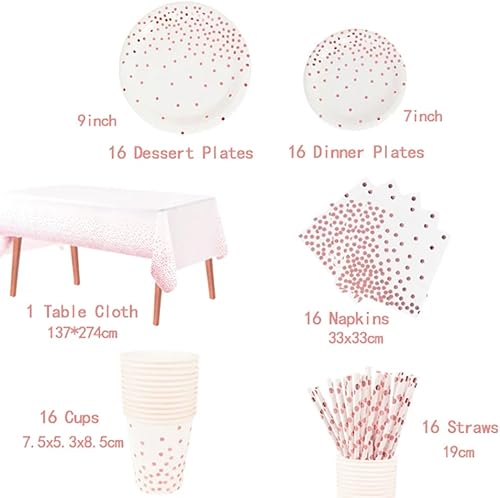 Lot de 81 assiettes en carton pour 16 invités - Assiettes en carton - Assiettes en carton - Assiettes en carton - Serviettes de table - Couverts pour fête, anniversaire, anniversaire d'enfant - Nail Gallerys