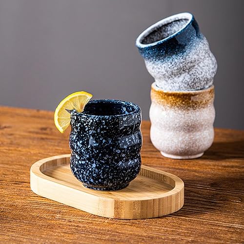 CAGFINY Lot de 2 tasses à thé traditionnelles japonaises en céramique pour restaurant, bar à sushis, salon de thé Izakaya - Nail Gallerys