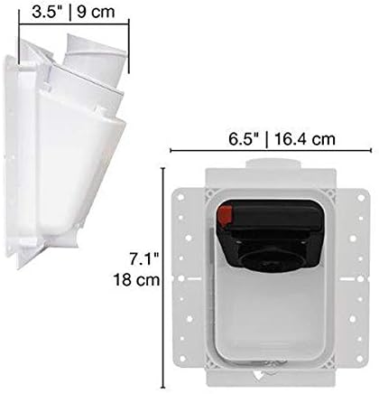 Kit 1 Prise Aspiration Centralisée Speedflex - Boite de Montage Avec Garde Plâtre + Coudes Long - Aspirateur Dans Les Murs - Aspirateur Centralisé - Garantie 2 Ans - Nail Gallerys