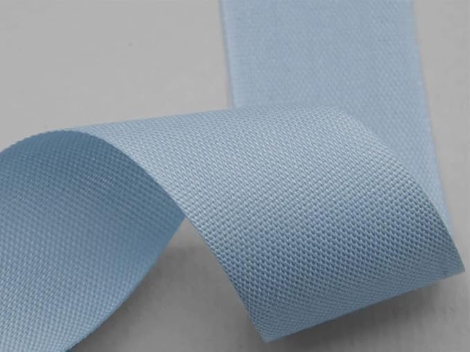 Furlanis - Polycoton, Ruban Décoratif pour l'Emballage, Faveurs, Tissu Italien - Bleu Bébé, 25 mm x 25 m - Nail Gallerys