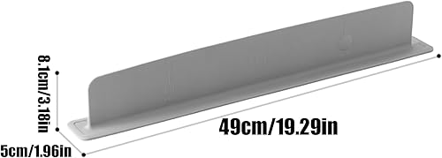 Sink Splash Guard, Silicone Bathroom Spritz Barrier, 19.29x3.19x1.97 inches Heat Resistant Suction Cup Shield, Anti Water Splash Kitchen Tool for Home Commercial Basin Protection - Nail Gallerys