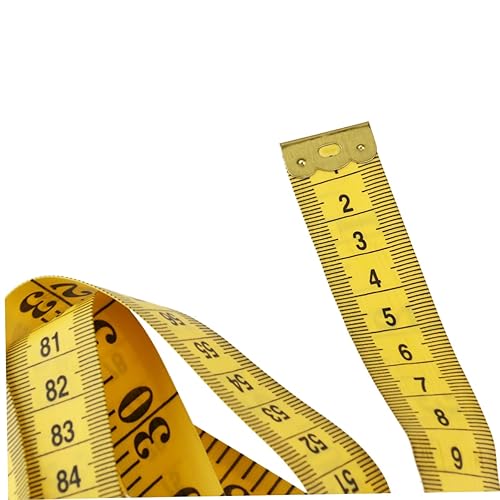 Housoutil Règle souple couturière artisan fluorescent coudre ruban à mesurer métrique tailleur mètre ruban règle de mesure Ruban à mesurer de 120 pouces Yellow - Nail Gallerys