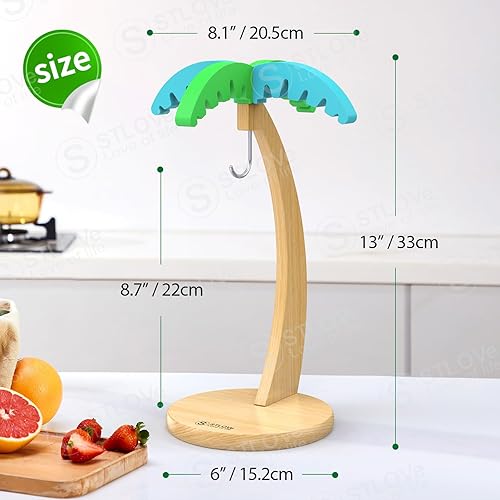 STLOVe® Support pour Bananes, Porte-Banane, Supports Banane Avec Crochet, Cintre à Banane, Support Utilitaire Panier Fruit, Cintres et Supports pour Bananes, Cuisine-Maison-Bureau Décoration, Noël - Nail Gallerys