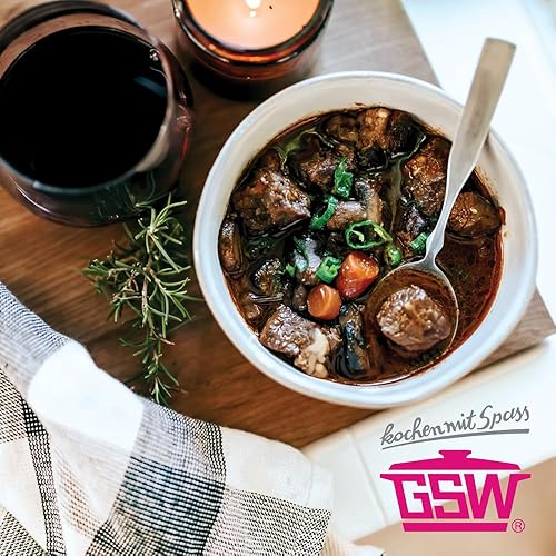 GSW Rôtissoire carrée Ceramica – rôtissoire avec Couvercle, idéale pour mijoter, étuver et rôtir, également pour Induction et Four – Bleu, Fonte d'aluminium, 5 litres - Nail Gallerys