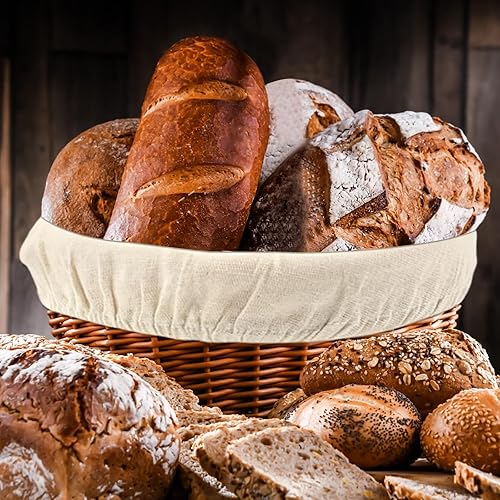 2 Ronde 25 cm banneton pour pai, Banneton à Pain Rond Du Pain Doublure, Panier Film de Fermentation du Pain Corbeille à Pain, pour Pain et Levain - Nail Gallerys