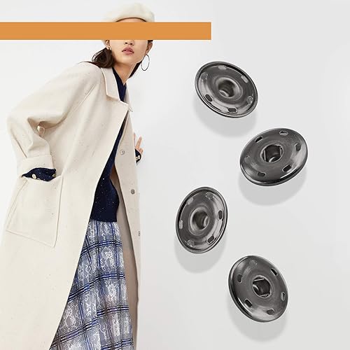 OTOTEC 20 Ensembles de 25mm Cuivre Coudre sur Boutons-Pression Attaches pour Vestes Coupe-Vent Accessoires Couture - Nail Gallerys