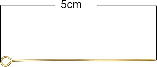 Bacabella 15160 Lot de 50 tiges à œillet 0,7 x 50 mm - Argent - Nail Gallerys