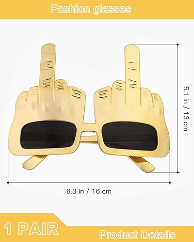 JUKOTA 1 pièce de lunettes de majeur pour photomaton - Costume d'Halloween, de doigt d'honneur - Pour fête d'anniversaire - Grands verres d'Halloween - Vêtements pour enfant - Gâteau - Nail Gallerys