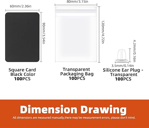 Tanstic Lot de 550 cartes pour boucles d'oreilles avec fermoirs de boucles d'oreilles et sacs auto-scellants, 6,9 x 9,9 cm (blanc/noir/marron) - Nail Gallerys