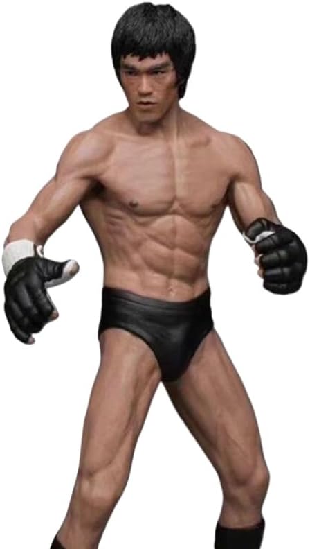 REOZIGN Bruce Figure, Muscle Bruce Siu-Long Figurines d'action PVC Personnage Figurine PVC Anime Personnage Statue Artisanat Cadeau (A-18CM) - Nail Gallerys