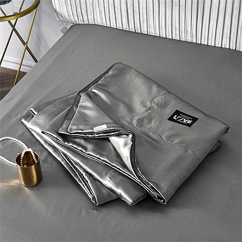 Chickwin Dessus de Lit en Satin, Couleur Unie Couvre Lit Matelassé Dessus de Lits Microfibre Couvre-Lits Couverture de Lit Doux Toutes Les Saisons pour Lit 1~2 Personnes (200x230cm,Rose pâle) - Nail Gallerys