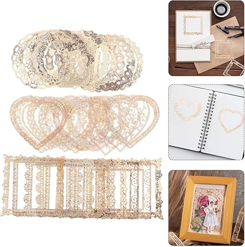 90 Pièces Cadres Décoratifs en Papier pour Scrapbooking - Accessoires Vintage pour Journal Créatif Et Album Photo Matériel Bricolage Coloré Style Aléatoire - Nail Gallerys