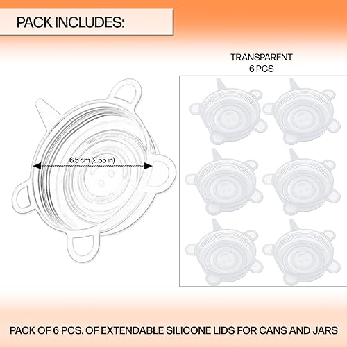Couvercle boite de conserve parfaits pour les canettes et les bocaux sans BPA elastiques reglables ecologiques reutilisables resistantes lavables au lave-vaisselle - Nail Gallerys