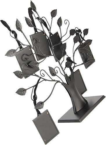 Arbre D'affichage de Photos de Famille avec 6/12 Cadres de Photo, Décoration de Table en Métal pour Les Proches (Petit avec 6 Cadres Photo de 6,4 * 4,6 cm) - Nail Gallerys