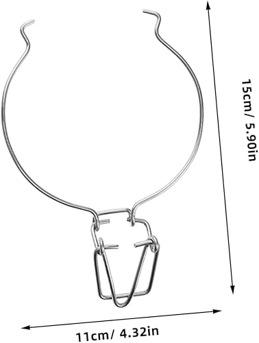 MOTHNUR Lot de 10 Boucles De Fermeture pour Bocaux en Verre en Acier Inoxydable Argentées - Nail Gallerys