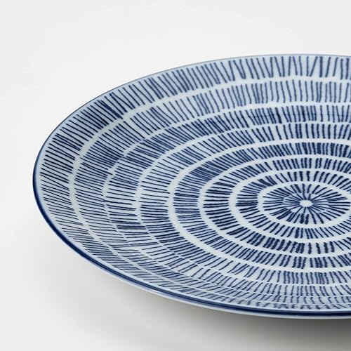 IKEA ENTUSIASM Assiette à dessert Motif Bleu 18 cm - Nail Gallerys