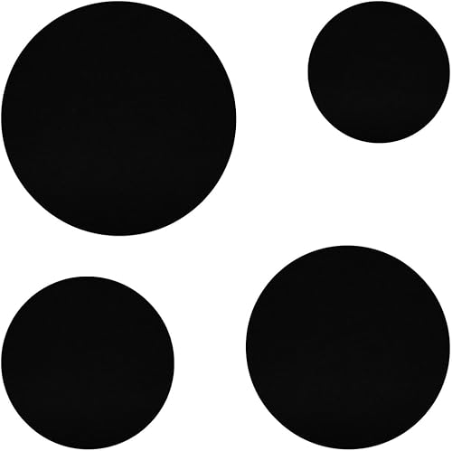 Cercles en feutre noir - Diamètre : 3 à 60 cm - Diamètre : 53 cm - Lot de 1 - Nail Gallerys