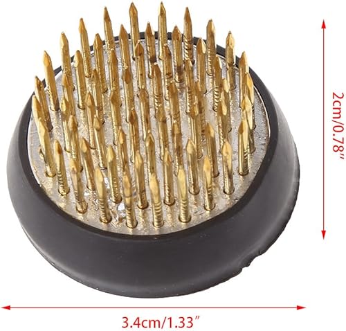 Girasool Kenzan circulaire pour ikebana avec joint en caoutchouc Outil pour arrangement floral, 2#:3.4x2cm/1.33x0.78' - Nail Gallerys