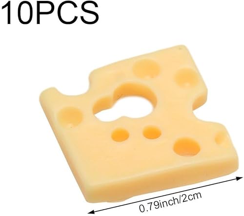 Tsffae Miniatures Cheese 10 Pièces Mini Cuisine Nourriture Miniature Fromage Artificiel Modèles Mini Simulation Fromage pour Maison De Poupée Cuisine Décoration - Nail Gallerys