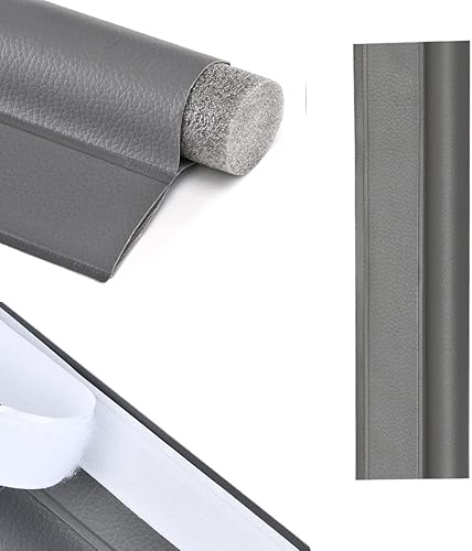 Boudin de porte de 96 cm - Bloque les courants d'air en bas d'un côté - Découpable sous l'isolateur de porte - Résistant aux intempéries - Insonorisant - Pour intérieur et extérieur (marron) - Nail Gallerys