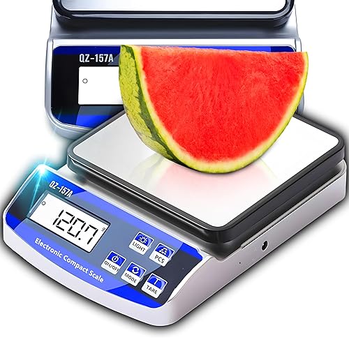 Retoo Balance De Cuisine Électronique, Charge Maximale 15 Kg, Écran LCD Vert Rétroéclairé, Fonction De Mise À Zéro, De Tarage Et De Comptage De Pièces, Précision 1g, Acier Inoxydable, 15,5x22x5,5cm - Nail Gallerys