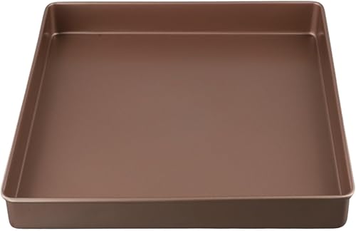 Plateau carré en acier au carbone de 28 cm, conçu pour un démoulage facile des aliments et des résultats de cuisson parfaits - Nail Gallerys