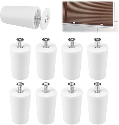 Zilimontt Kit de 8 butées pour volets roulants - Butées pour volets roulants et volets roulants - Avec vis pour traitement de fenêtre - Blanc - Nail Gallerys