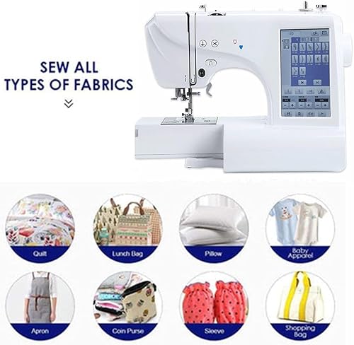 GYQSSD Machine à Coudre Numérique Informatisée, Machine à Broder électrique, 158 Motifs Intégrés, Grand écran Tactile LCD De 7 Pouces pour Un Usage Domestique - Nail Gallerys