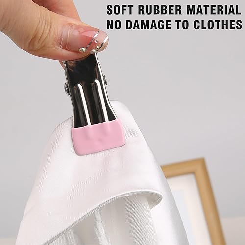 Lot de 30 Pinces à Linge sans Empreinte,Pinces à Linge,epingle a Linge,Pince à Linge,Panier Pince à Linge,Pince a Linge INOX,buanderie - Nail Gallerys