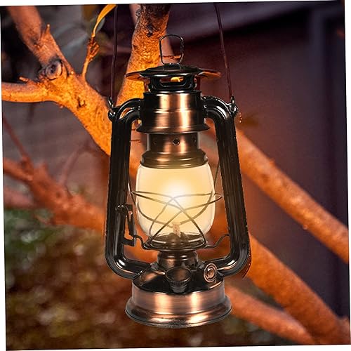 Lampe à Huile rétro Porable Vieille Lampe à Huile décorative Lampe d'huile de Camping extérieur Lampe d'urgence de Panneau d'urgence pour l'extérieur (Non Inclus d'huile de Lampe) - Nail Gallerys