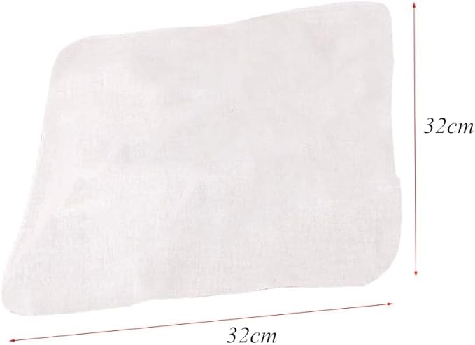 5 pièces Doublures en coton à vapeur Tapis en maille respirant Carré Tampon antiadhésif Friteuse à air Cuire à la vapeur Dumplings Pain Brioches Fourniture de riz Tissu filtrant alimentaire, 32 CM - Nail Gallerys