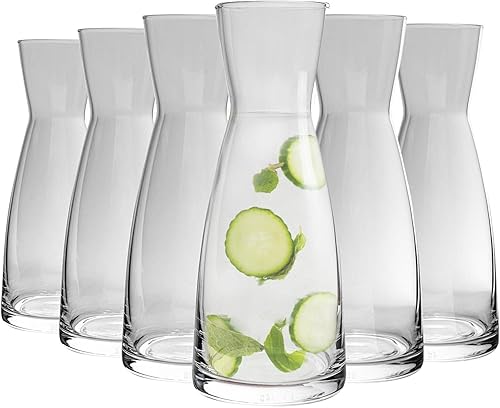 Bormioli Rocco 6 caraffa, caraffa per acqua, vetro, 0,5 l, diametro 8,4 cm - Nail Gallerys