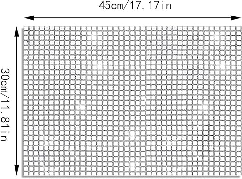 Lot de 8 sets de table à paillettes disco 30 x 45 cm - Lavables et résistants à la chaleur - Antidérapants - Décoration de table pour cuisine, banquet et fête - Rouge - Nail Gallerys