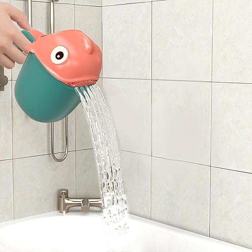 Carafe de bain pour le lavage de bébé – Tasse à shampooing pour bébé – poisson – Tasse de rinçage multifonctionnelle pour le lavage des cheveux de bébé – Rinceur de douche, cuillère - Nail Gallerys