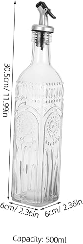DONFAMDS Distributeur Pour Huile Et Vinaigre Avec Bec Verseur Anti- Bouteille Décorative à Motifs Pour Cuisine Éclaboussures - Nail Gallerys