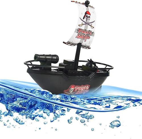 Bateau de Pirate - Jouet de Piscine pour Enfants, Bateau Pirate électrique, Baignoire Jouet pour Enfants Bateau Cadeau Anniversaire pour Enfants - Nail Gallerys