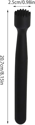 SUNERLORY Pilon à Glace, Mélangeur Manuel de Cocktails Pilon de Bar pour Citron Vert pour Faire de délicieux Boissons aux Fruits Cuisine Bar Restaurant Accessories(NOI-r) - Nail Gallerys