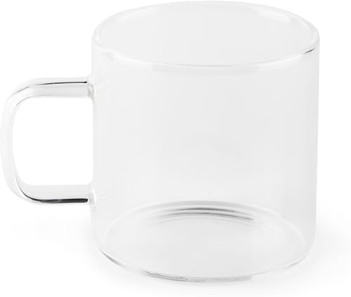 Excelsa Essential Lot de 6 tasses à café transparentes, verre borosilicate, capacité 140 ml. - Nail Gallerys
