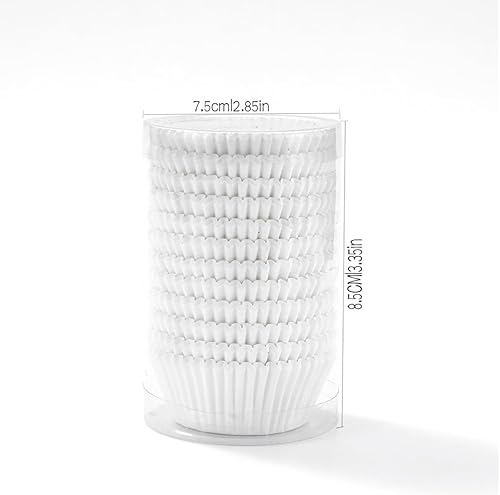 Caissette Muffins Papier Lot de 300 Moule Muffin Caissettes Cupcake en Papier Moule Cupcake Moule a Muffin Caissettes de Pâtisserie Moules Muffins Moule à Gâteau Blanc - Nail Gallerys